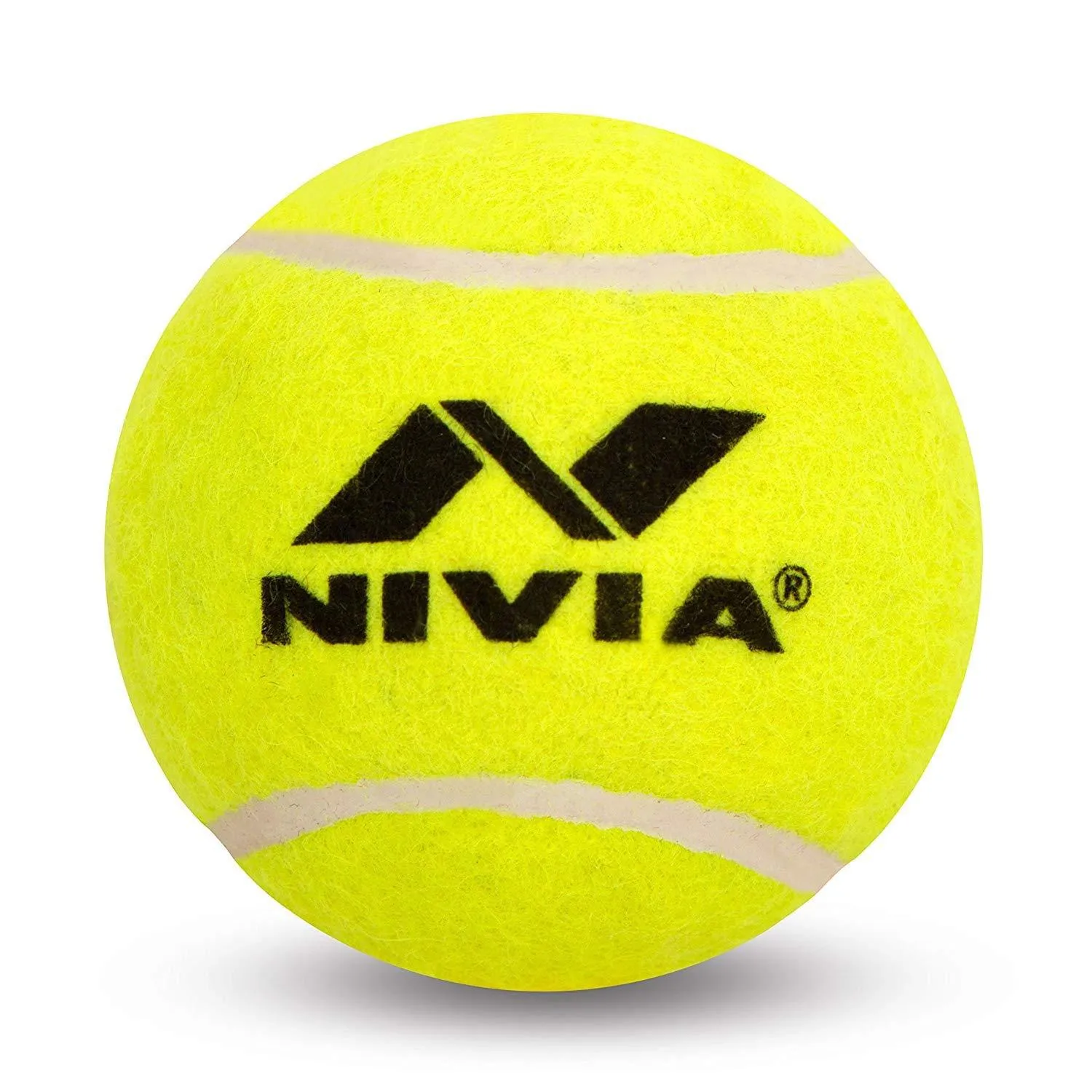 Nivia Green Heavy Weight Rubber Tennis Cricket Ball, Pack of 12 (Yellow)