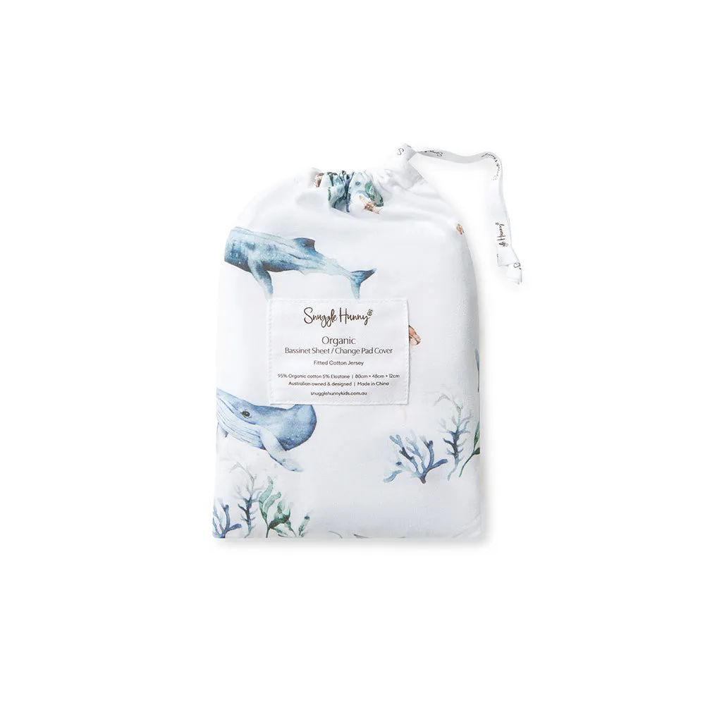 Ocean Organic Bassinet Sheet / Change Pad Cover