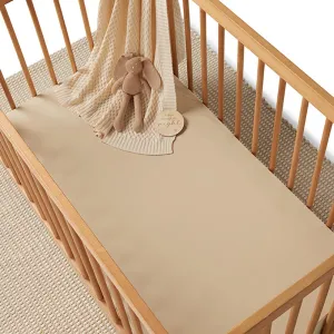 Pebble Organic Fitted Cot Sheet