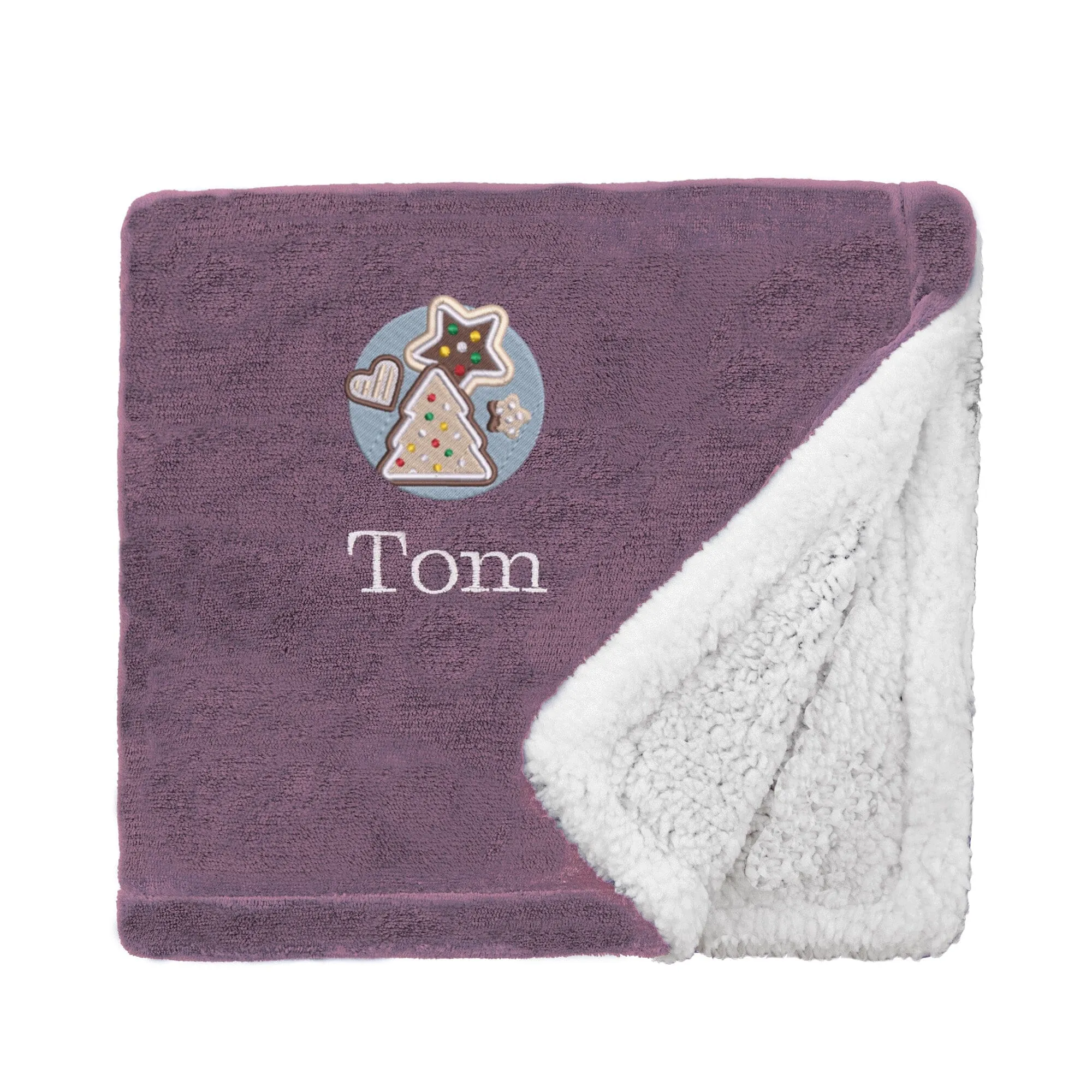 Personalised Christmas Cookies Christmas Snuggle Blanket