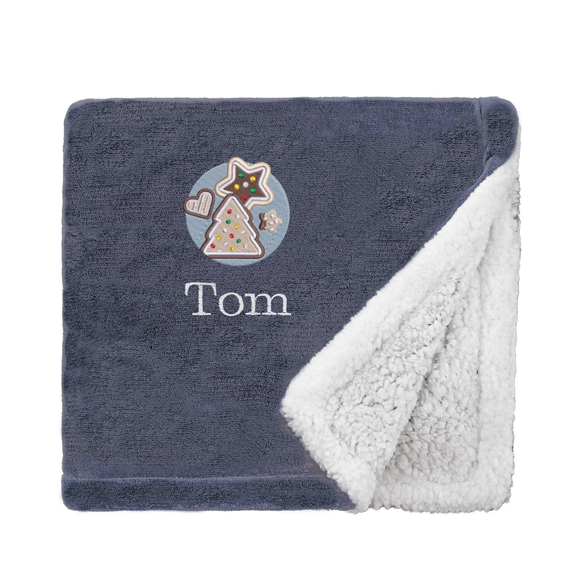 Personalised Christmas Cookies Christmas Snuggle Blanket