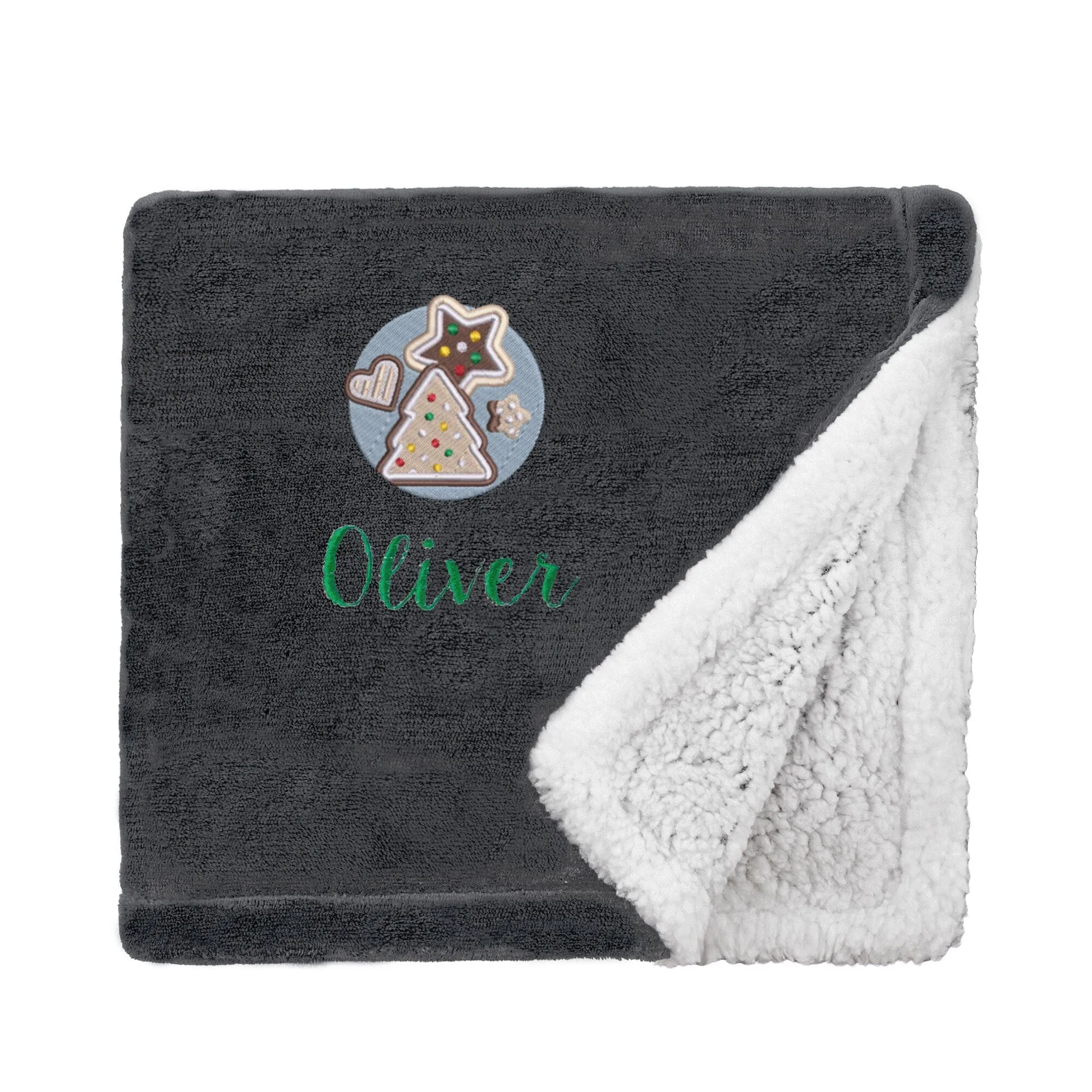 Personalised Christmas Cookies Christmas Snuggle Blanket