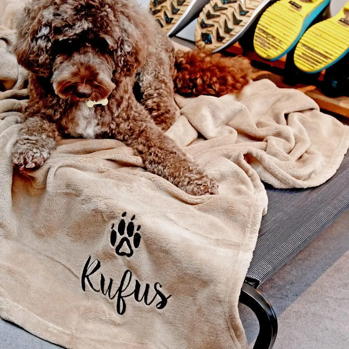 Personalised Dog Blanket Throw