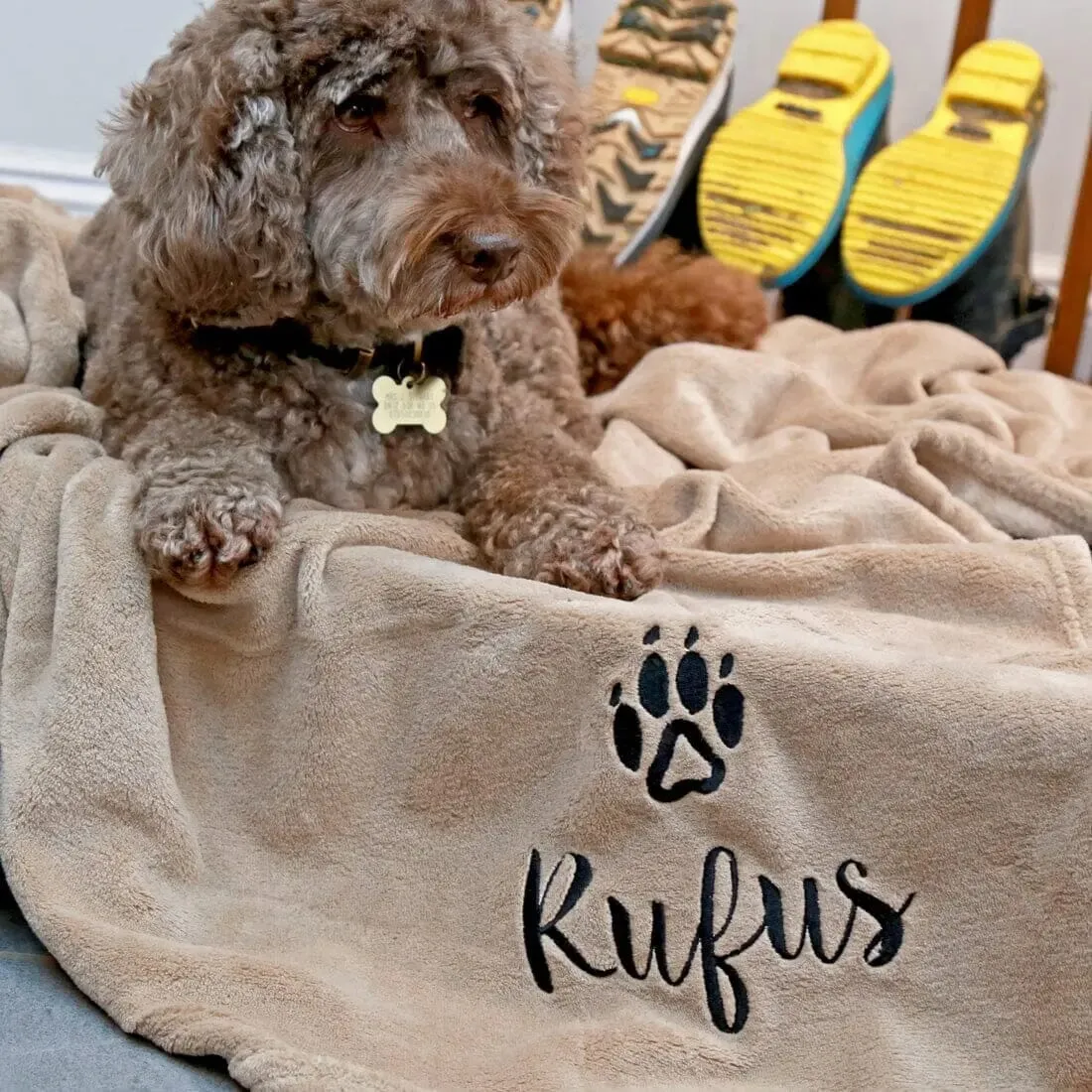 Personalised Dog Blanket Throw