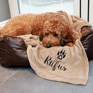 Personalised Dog Blanket Throw