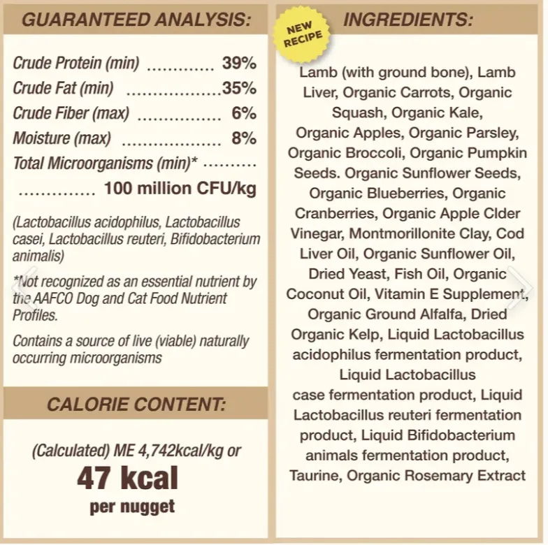 Primal Freeze-Dried Dog Lamb