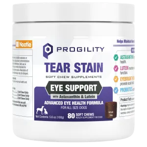 Progility Tear Stain Eye Support Soft Chew Supplement for Dogs | Advanced Eye Health Formula