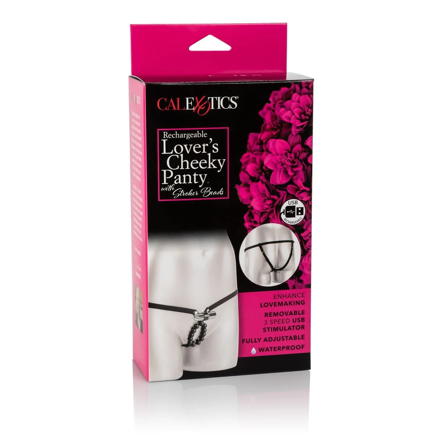 Rechargeable Lover's Cheeky Panty W- Stroker Beads