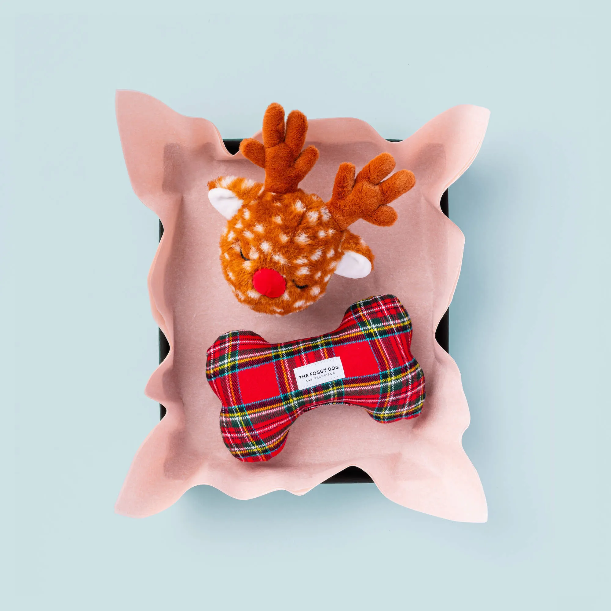 Reindeer 2-in-1 Bounce Dog Toy