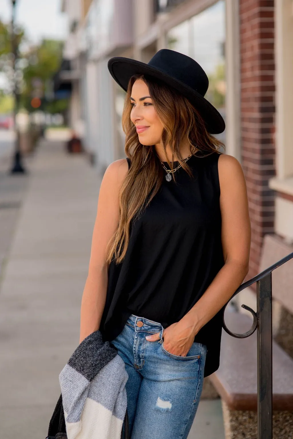 Relaxed Fit Swing Tank