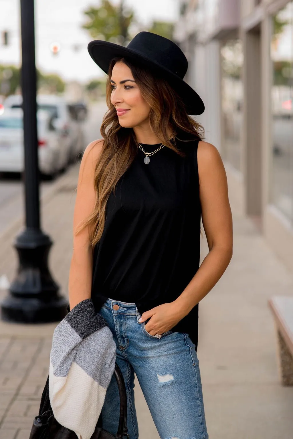 Relaxed Fit Swing Tank