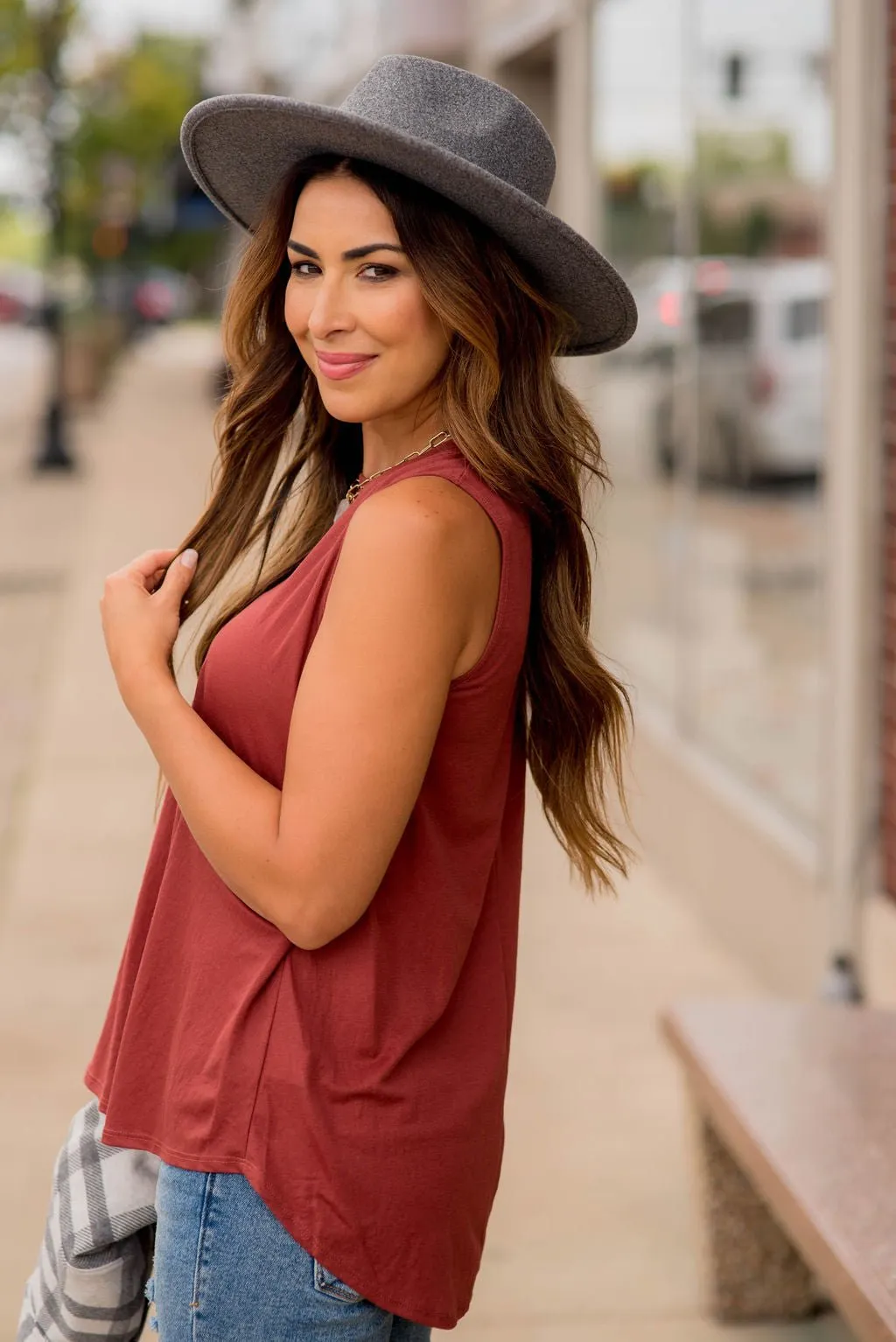 Relaxed Fit Swing Tank
