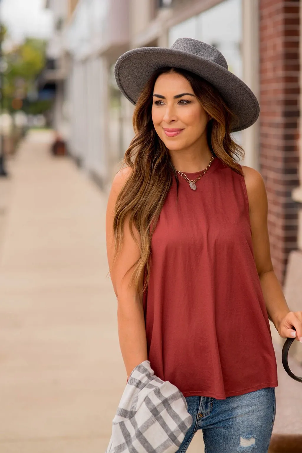 Relaxed Fit Swing Tank