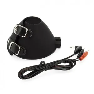 Rimba Black Electro Stimulation Ball Stretcher with Buckles