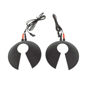 Rimba Black Electro Stimulation Breast Cups for Her