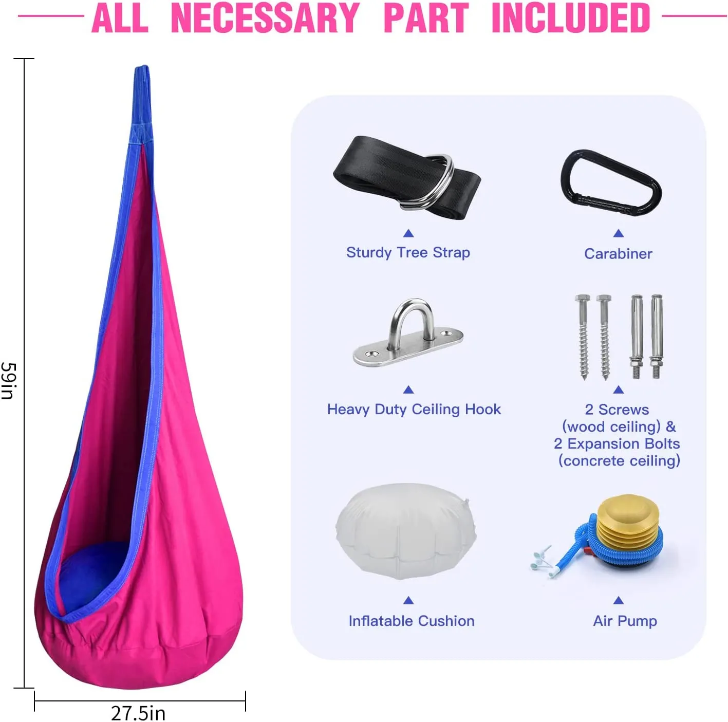 SensoryHarbor™—Enhance Sensory Playtime with our Versatile Pod Swings
