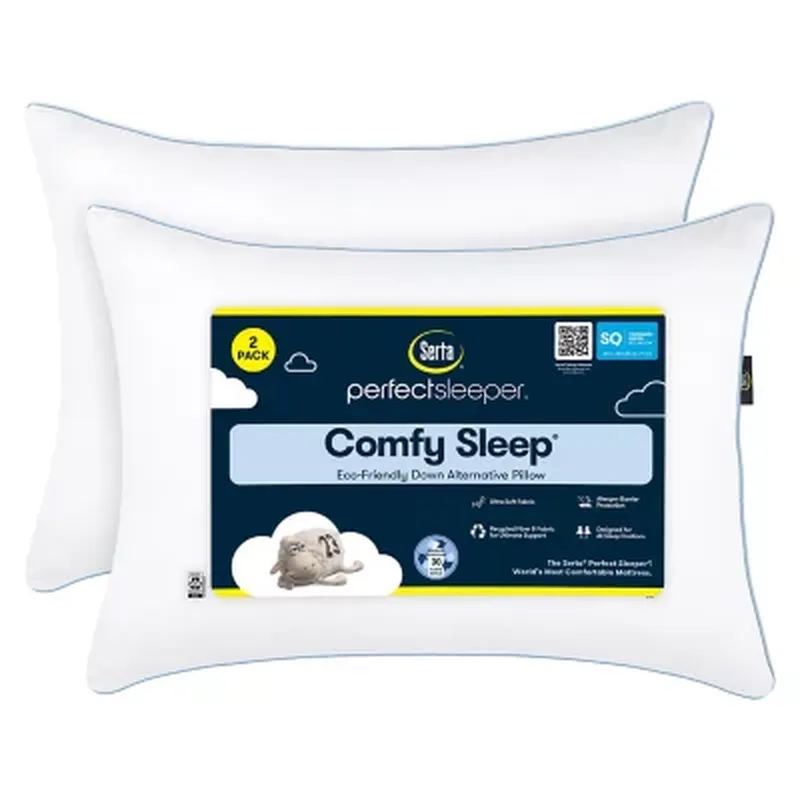 Serta Two-Pack Perfect Sleeper Comfort Sleep Pillows