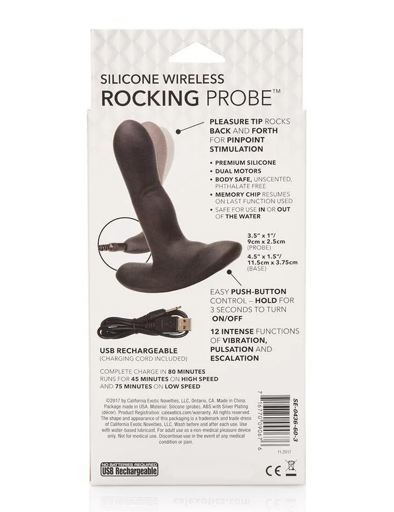 Silicone Wireless Rocking Anal Probe