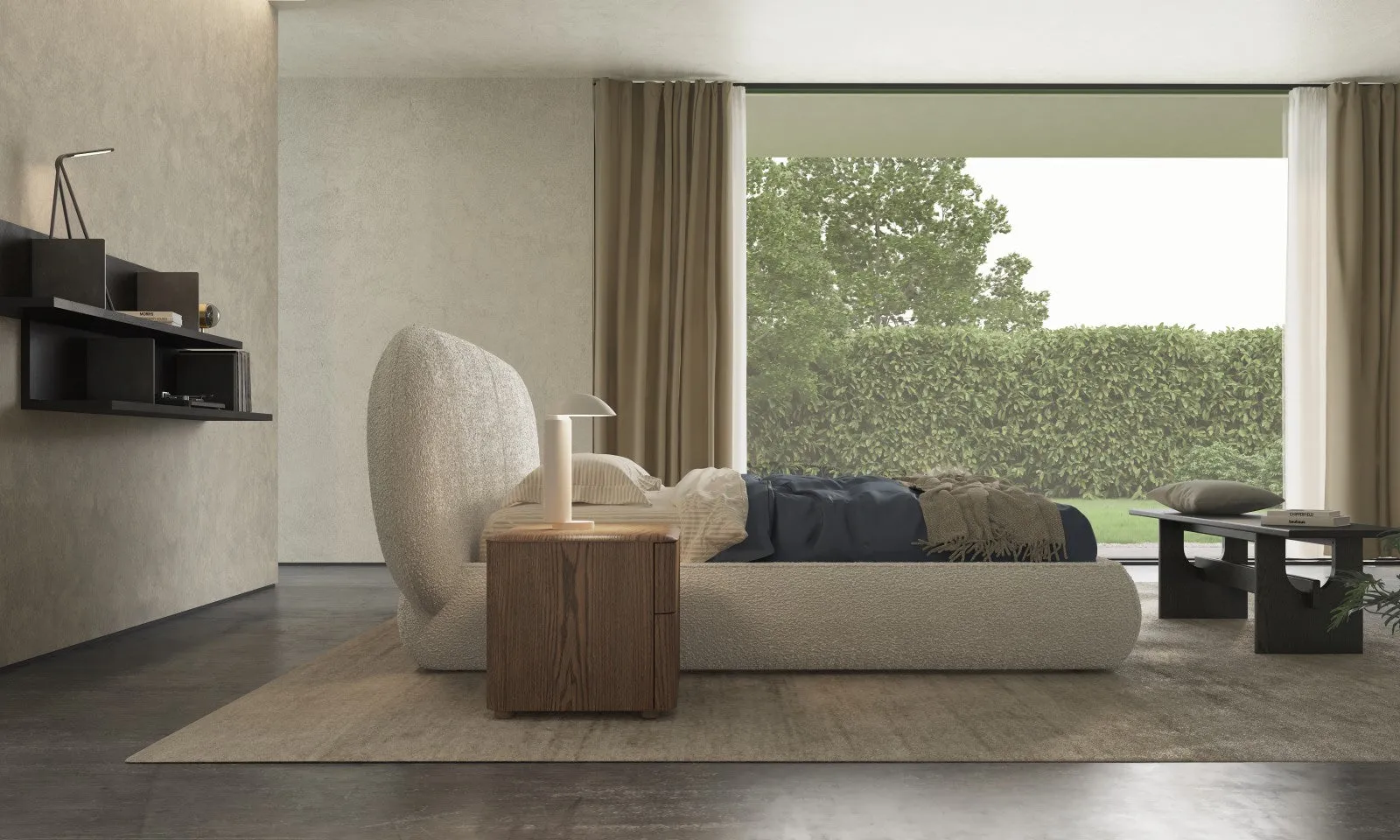Simone Bed With Shelves