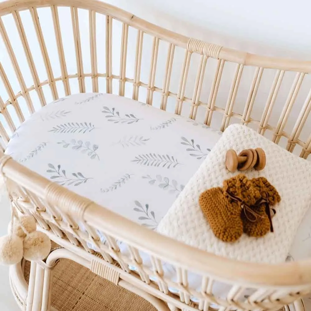 Wild Fern Organic Bassinet Sheet / Change Pad Cover
