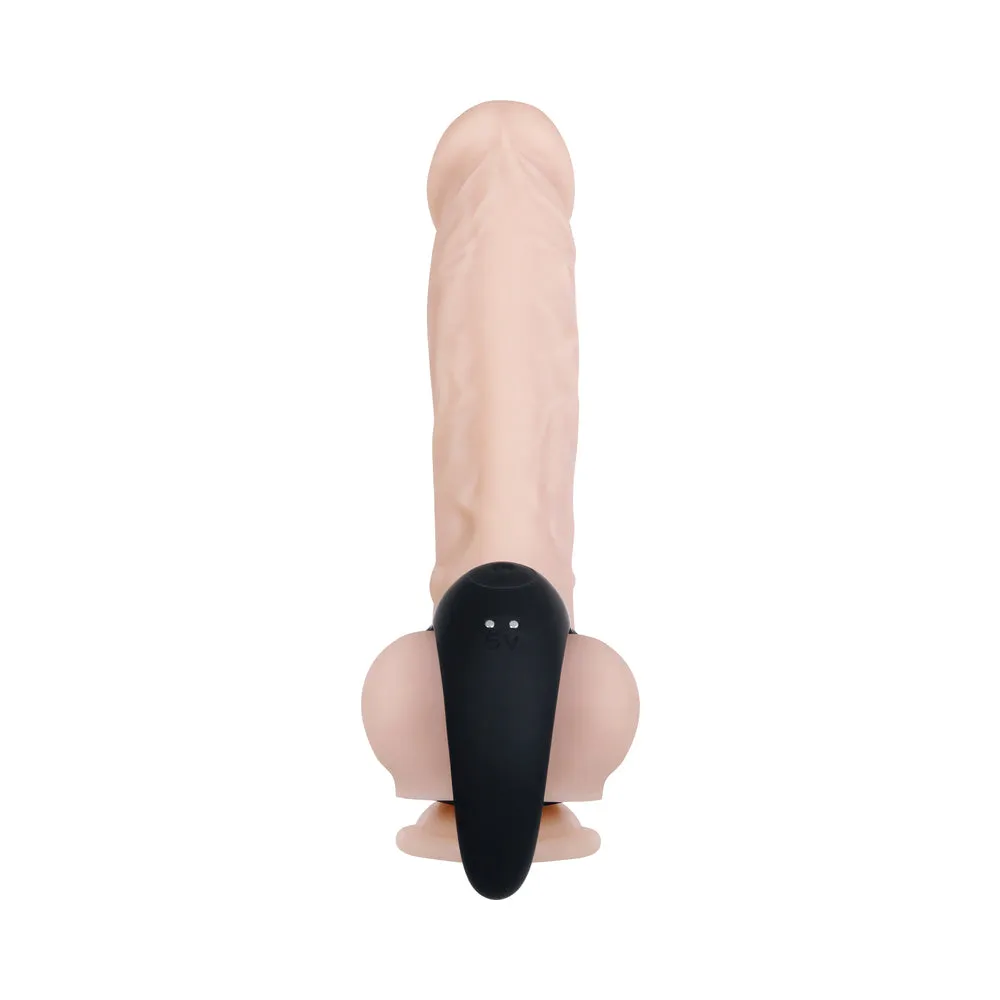 Zero Tolerance Vibrating Ball Cradle Rechargeable Remote-Controlled Silicone Cockring Black